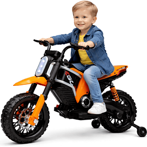 Mini Motocross Elétrica Infantil Zippy Toys ZS Laraja 12V - Maçã