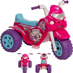 Moto Eletrica Infantil Biemme GP Raptor Super Boy Azul 6V - Maçã Verde Baby