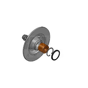 Kit Disco Freio Clio/Megane Traseiro Solido C/ Cubo BD7823KT Fremax