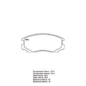 Pastilha Freio Convencional Dianteira - Sistema Sumitomo 1171 - Syl