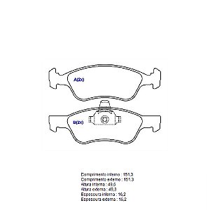 Pastilha Freio Astra Dianteira Sistema Teves 1100-SYL