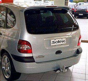 Tampa Traseira Renault Scenic 2001...Usada Bom Estado preta / cinza