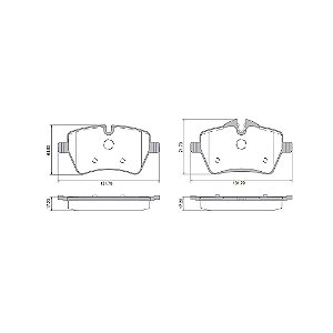 Pastilha Freio Mini Cooper Dianteira Sistema Girling PD1288 FRAS-LE