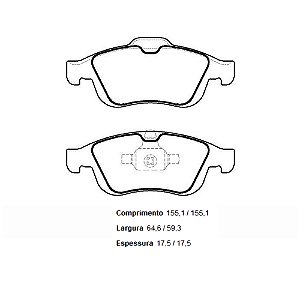 Pastilha Freio Convencional Diantera Fluence GT / Captur / Oroch Dynamique - ECO1495