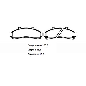 Pastilha de Freio Dianteiro Sistema Bosch Ranger Pickup - EcoPads ECO1229