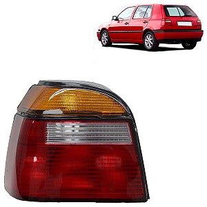 Lanterna Traseira Golf 1993 A 1998 Alemão Mexicano Tricolor Esquerda