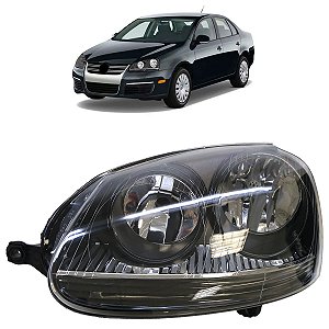 Farol Dianteiro Jetta 2007 A 2010 Máscara Negra LE