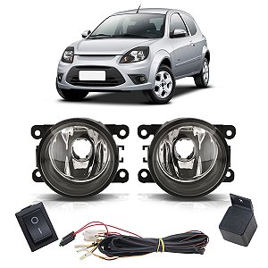 Kit Farol De Milha Ka 2012 A 2013 Botão Universal BR319