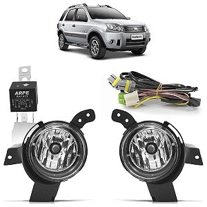Kit Farol Auxiliar Ecosport 2008 A 2012 Botão Universal BR965