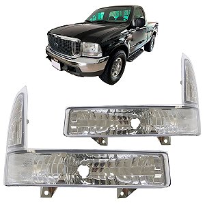 Par Pisca Seta Dianteiro F-250 1999 A 2005 Cristal ZN1313051
