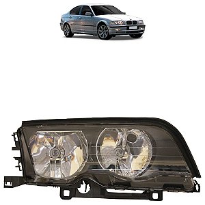 Farol Série BMW 3 1999 A 2001 Máscara Negra LD ZN1313218