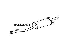 Silencioso Honda Accord Lx 2.2 / Sw 94 A 97  Traseiro