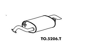 Silencioso Toyota Corolla 1.6 16V 2002 A 2010 Traseiro