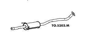 Silencioso Toyota Corolla / Fielder 1.8 16V 2002 A 2008 Intermediario