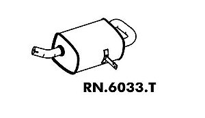 Silencioso Mégane / Grand Tour 1.6 16V 2007 A 2012 Traseiro