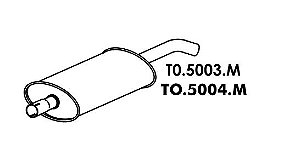 Silencioso Toyota Pick-Up Bandeirante Motor Mbb 90 Até 93