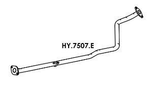 Tubo Escapamento Hb20 1.0 3 Cil. Hatch / Sedan 2012 A 2014