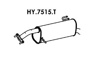 Silencioso Hb20 1.0 3 Cil. Hatch / Sedan 2012 A 2014 Traseiro