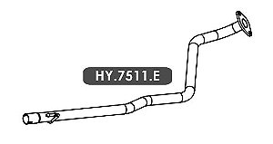 Tubo Escapamento Hb20 1.0 3 Cil. Hatch / Sedan 2015 Em Diante