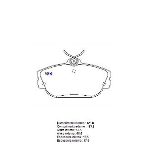 Pastilha Freio Ford Taurus Dianteira Sistema Girling 1247 SYL