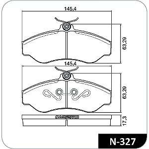 Pastilha Freio Blazer/S10/Bandeirantes Dianteira Varga N327 Cobreq