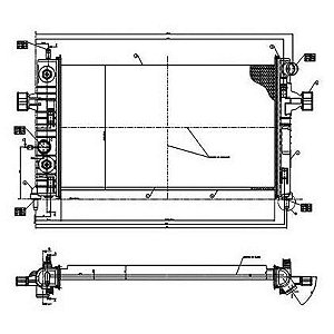 Radiador Agua C/ Ar Astra / Vectra / Zafira