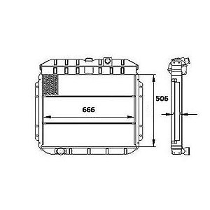 Radiador Agua Ford F1000 / F2000 / F4000