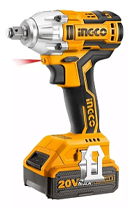 Chave De Impacto Encaixe Quadrado 1/2 20v 2 Bat. 4ah - ciwli2004-9 Ingco