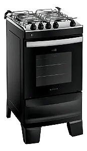 Fogão 4 Bocas Atlas Agile Inox Preto