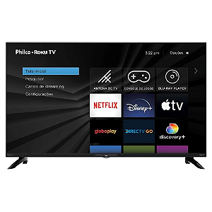 Smart TV 40” Philco PTV40 Roku TV LED Dolby Áudio