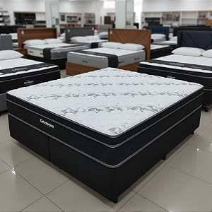 Cama Box Queen Molas Ensacadas Ortobom Dream Superpocket 158X68X198 Preto
