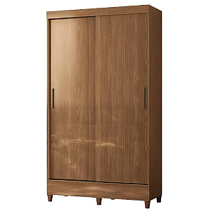 Guarda Roupa Solteiro Fit 2 Portas  Deslizante 2 Gavetas  Santos Andira Jequitibá