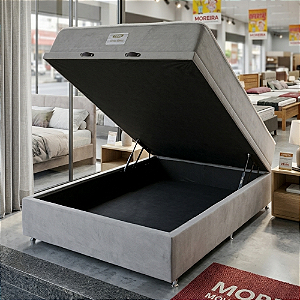 Cama Box Bau Casal Molas Ensacadas New York Portal 138x71x188