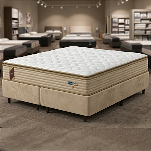 Cama Box Queen Probel Madrid Premium Molas Ensacadas e Pillow Top 158x74X198