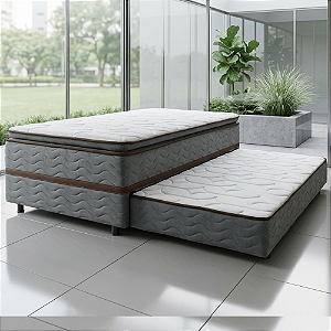 Box Bicama Acoplado Prodormir Advanced c/Auxiliar Pillow Top 88x65x188