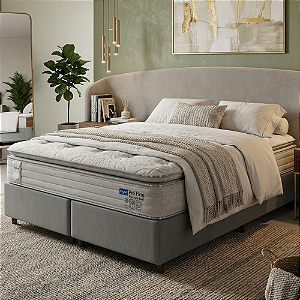 Cama Box Queen Probel Pró Firm Molas Ensacadas e Pillow Top Super 158x77X198