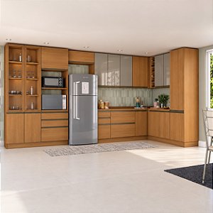 Cozinha Modulada Kappesberg 13 Peças Maxxi Canela