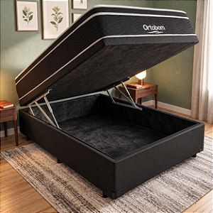 Cama Box Bau Casal Molas Ensacadas Dream Ortobom 138x70x188