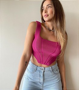 Cropped Corselet Pink