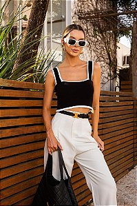 Cropped Preto e Branco