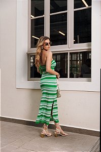 Vestido Midi Resort Verde