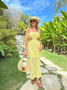 Vestido Midi Sunset Amarelo