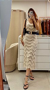 Vestido Dubai Areia