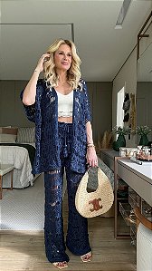 Conjunto Crochê Azul