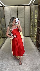 Vestido Midi Grécia Vermelho
