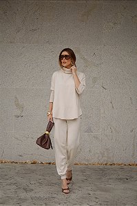 Conjunto de Tricot Poncho