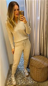 Conjunto de Tricot Mia Areia
