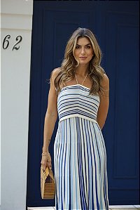 Vestido Midi Ariel Azul