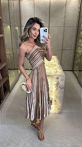 Vestido Midi Ariel Marrom