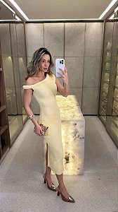 Vestido Midi Amalfi Amarelo